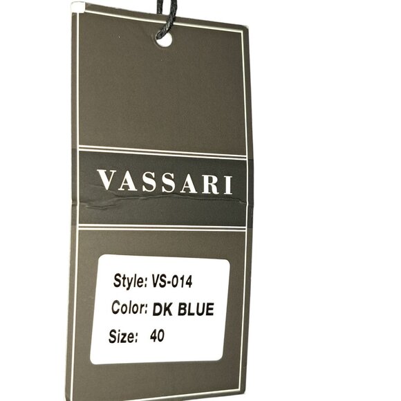 Vassari Mens Jeans 40 Dark Blue Stretch Denim Straight Fit VS-014 - Picture 4 of 8